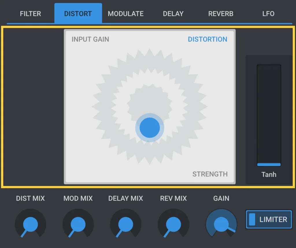 Elastic OSC distortion