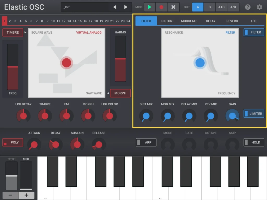 Elastic OSC effects
